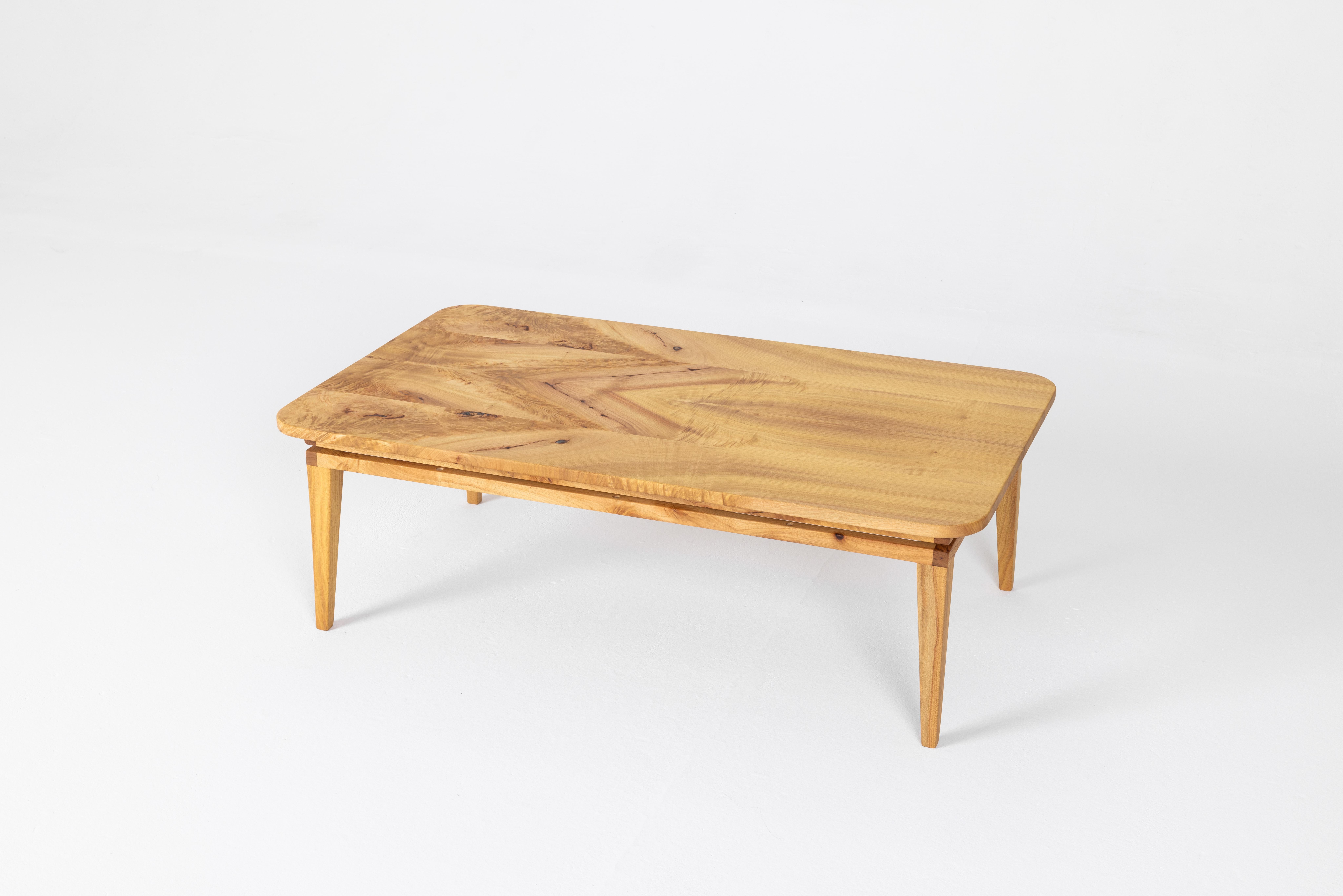 Hand-Crafted Visaeti Coffee Table made from a fallen camphor tree For Sale