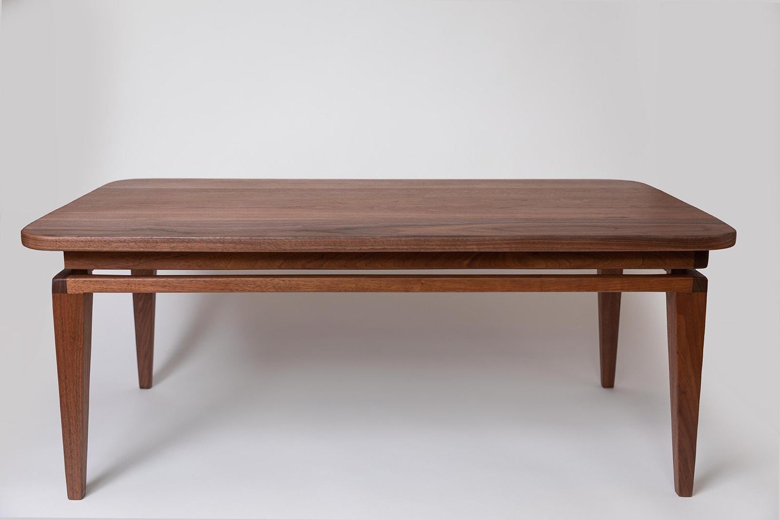 Hand-Crafted Visaeti Coffee Table Walnut For Sale