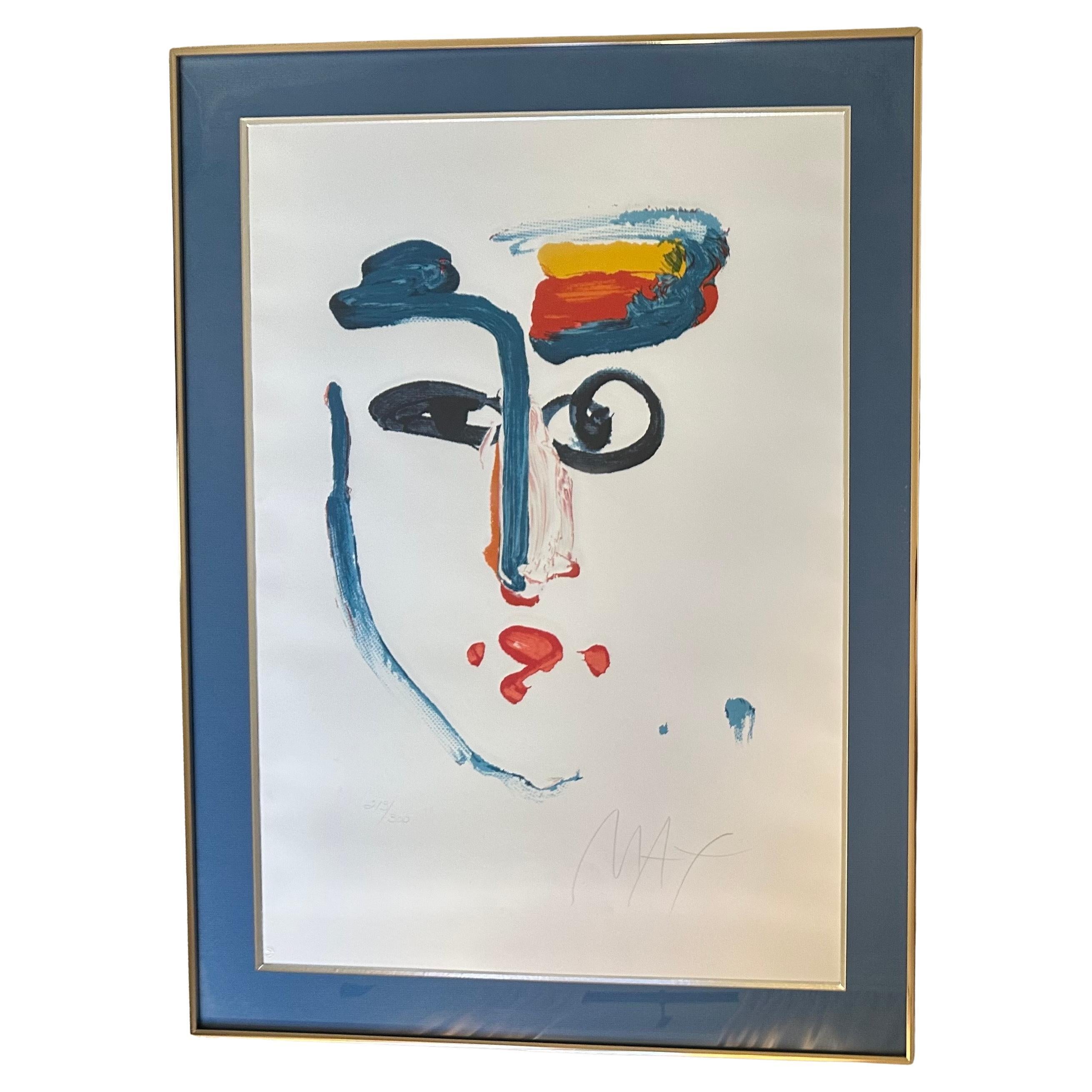 Eine sehr schöne und schwer zu findende neoexpressionistische Serigrafie in limitierter Auflage mit dem Titel 