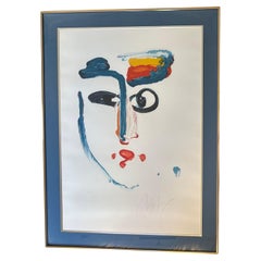 "Visage" Limited Edition Neo-Expressionist Serigraph by Peter Max - 1977