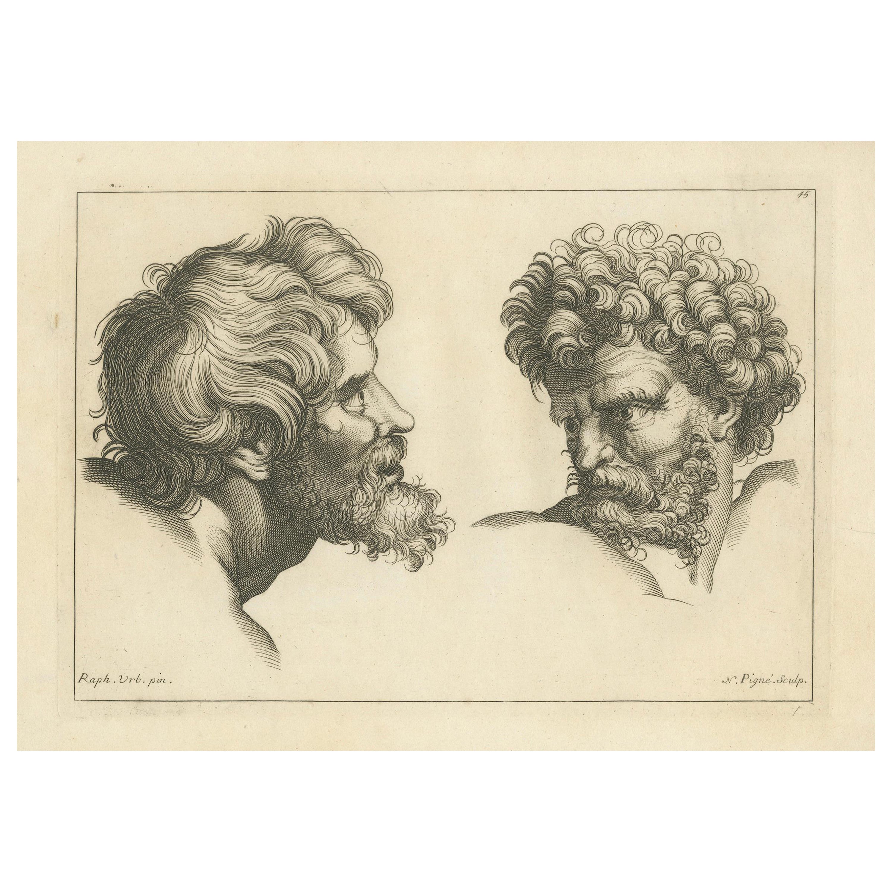 Gesichter der Tugend und Kraft: Raphael bis Pigné, 1740