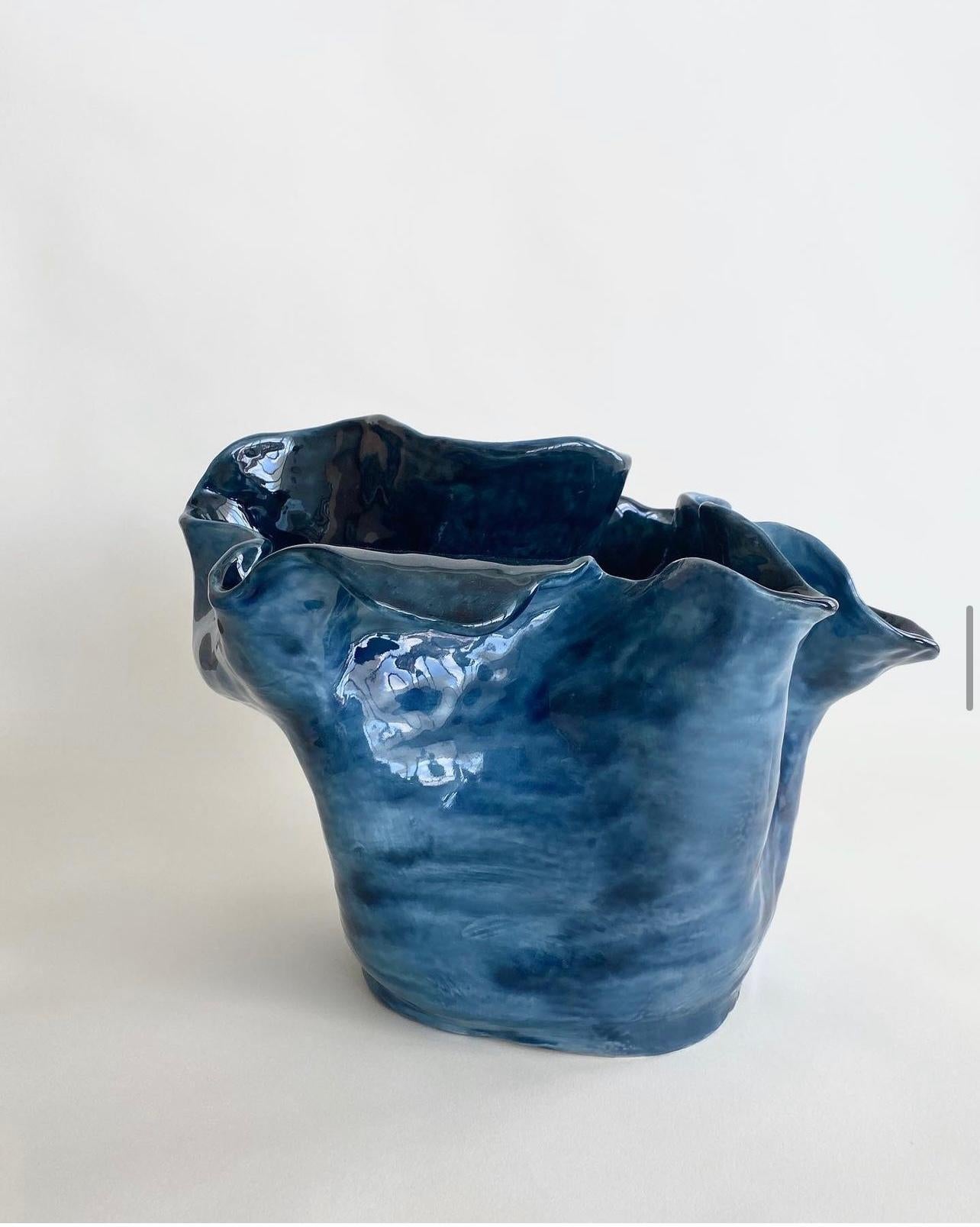 Hand-Carved Visceral Blue. From the Visceral Series For Sale