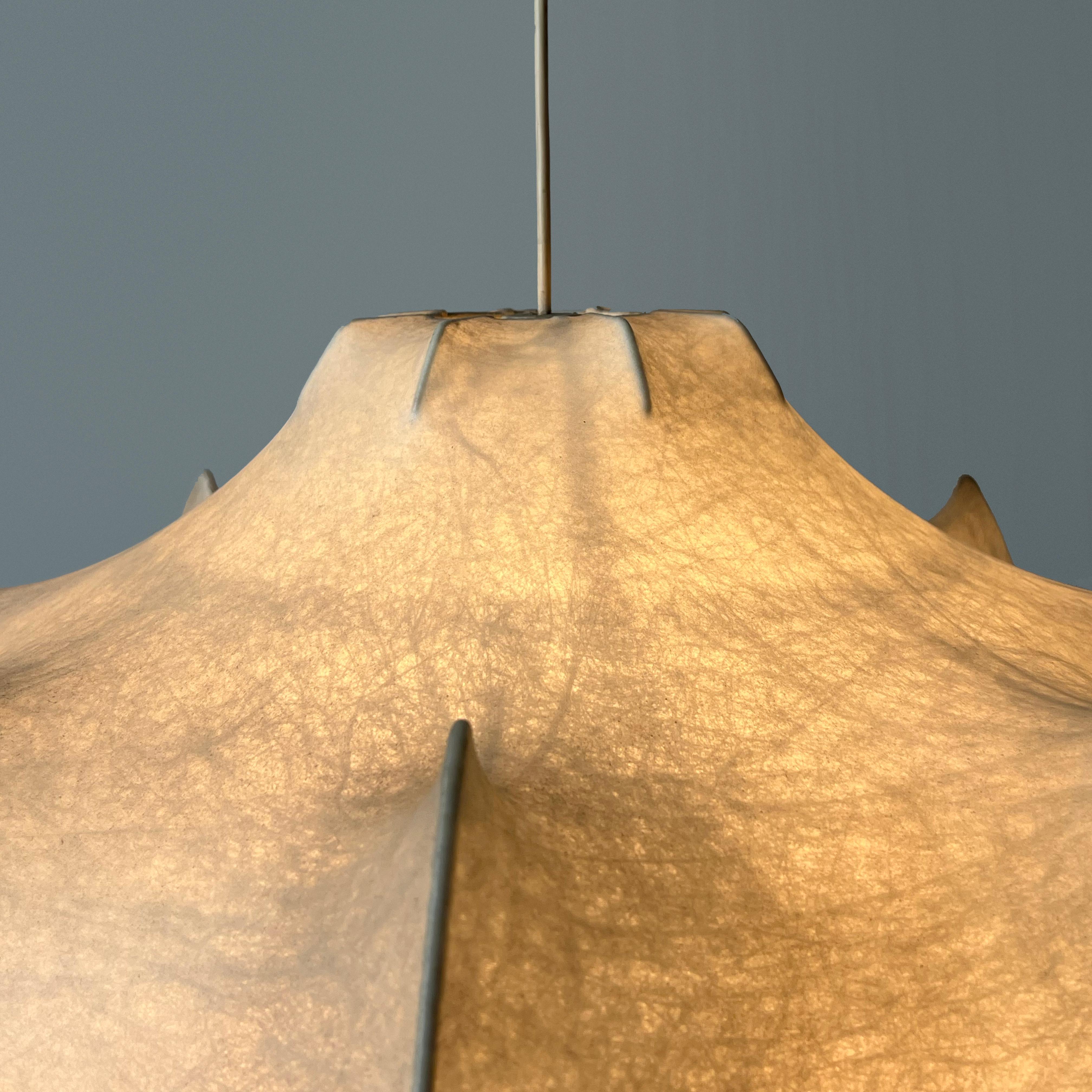 Resin Viscontea Ceiling Lamp designed by Achille & P.Giacomo Castiglioni for Flos. Ita For Sale