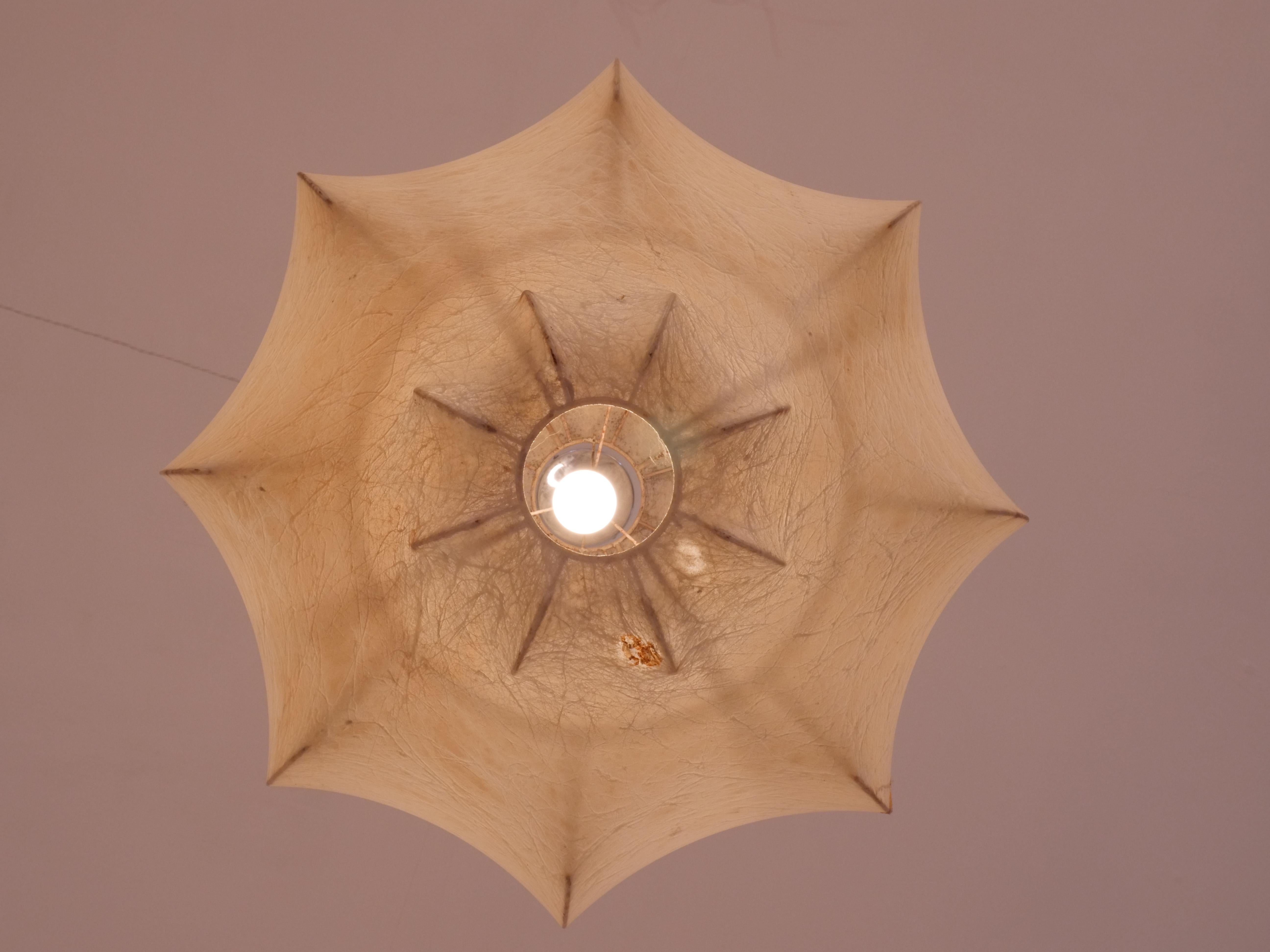 Spun 'Viscontea' chandelier by Achille and Pier Giacomo Castiglioni, Italy c1960