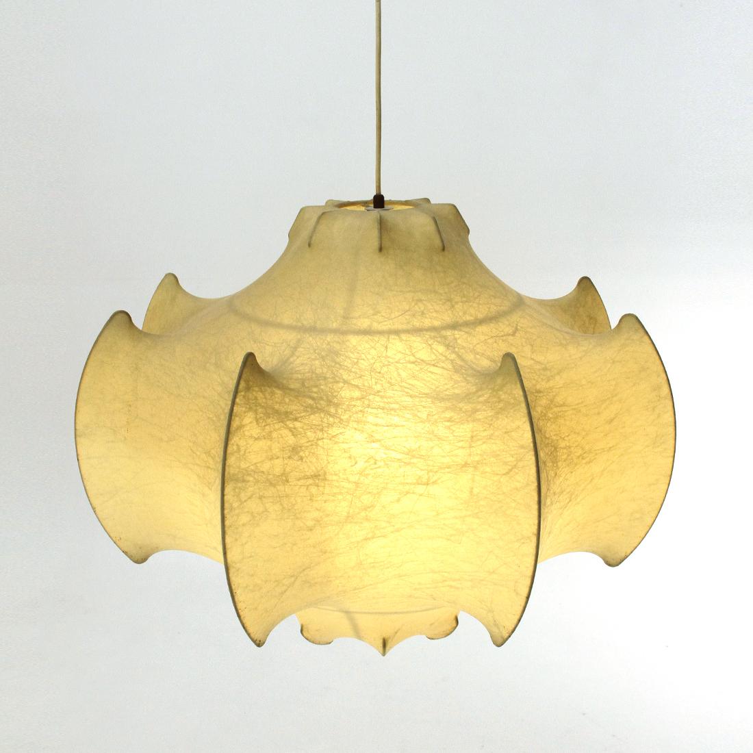 Mid-Century Modern 'Viscontea' coccon chandelier by Achille and Pier Giacomo Castiglioni for Flos, 