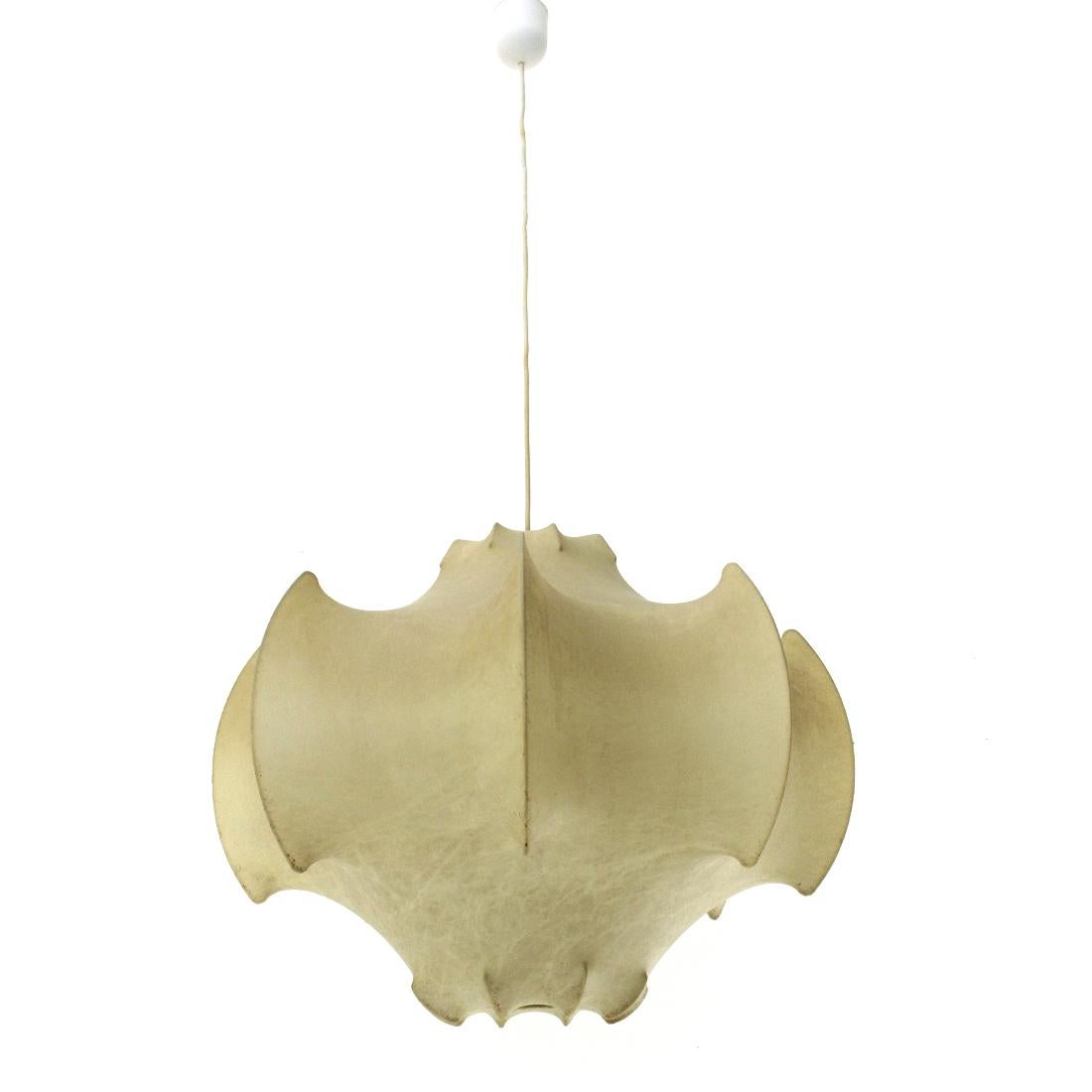 'Viscontea' coccon chandelier by Achille and Pier Giacomo Castiglioni for Flos,  In Good Condition In Savona, IT