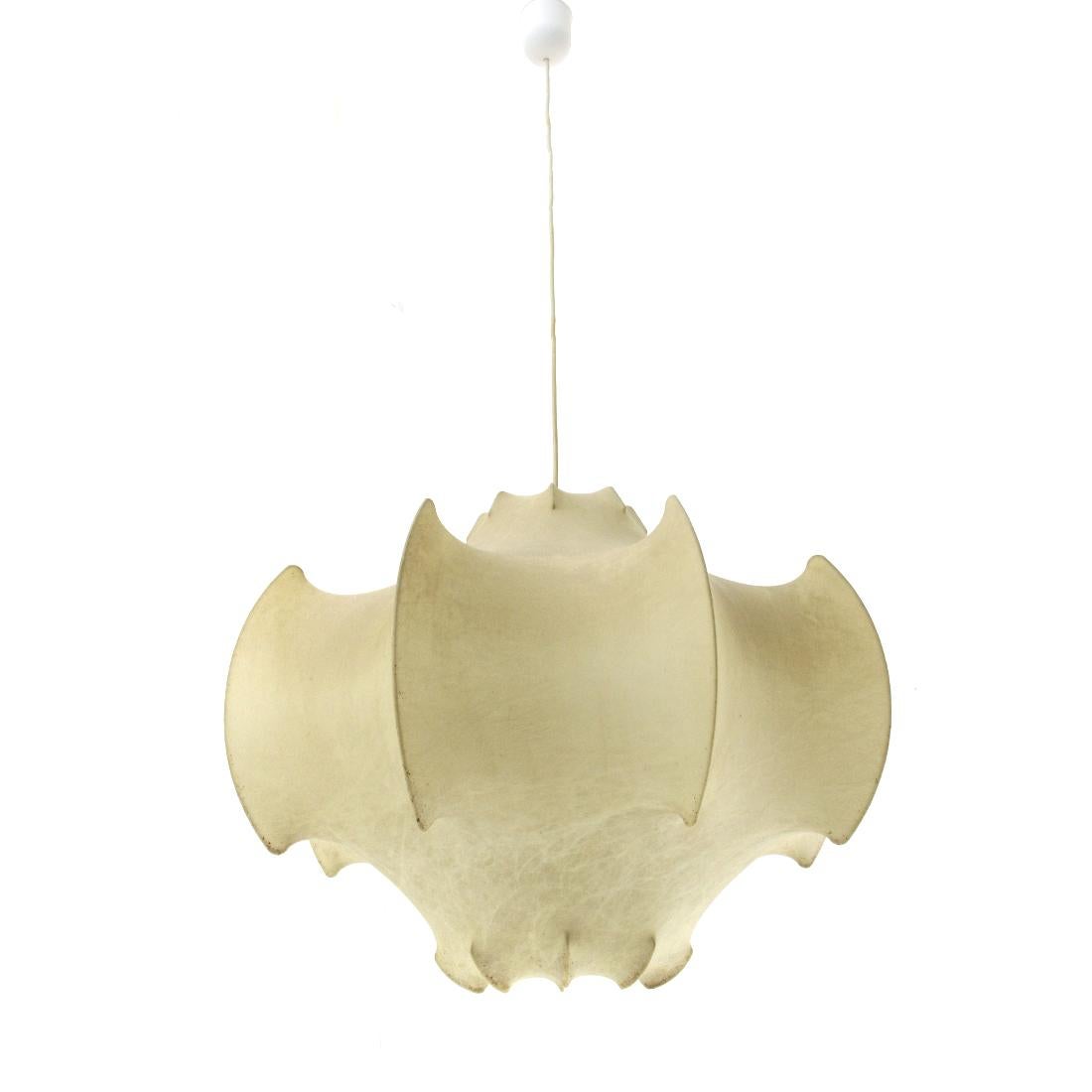 Mid-20th Century 'Viscontea' coccon chandelier by Achille and Pier Giacomo Castiglioni for Flos, 