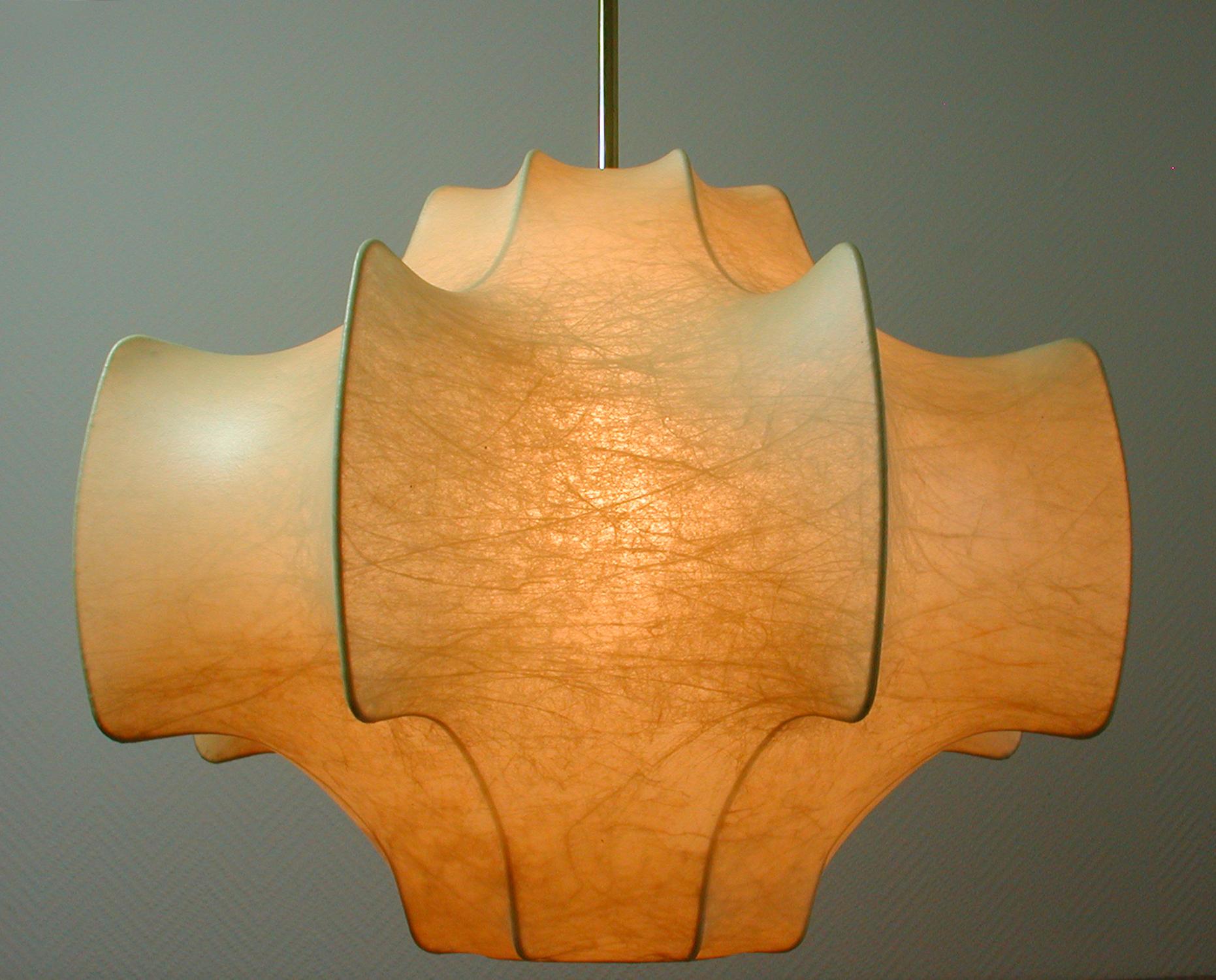Brass Viscontea Pendant Light by Achille & Pier Giacomo Castiglioni for Flos, 1960s