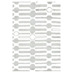 Viscose Rug in Beige and Brown "Axis Grid" - Geometric Rugs by Doris Leslie Blau