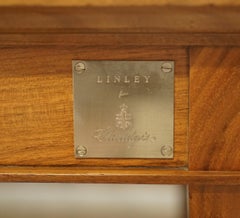 VISCOUNT DAVID LINLEY SYCAMORE NOGAL CON CROMO MESA DE CAFÉ