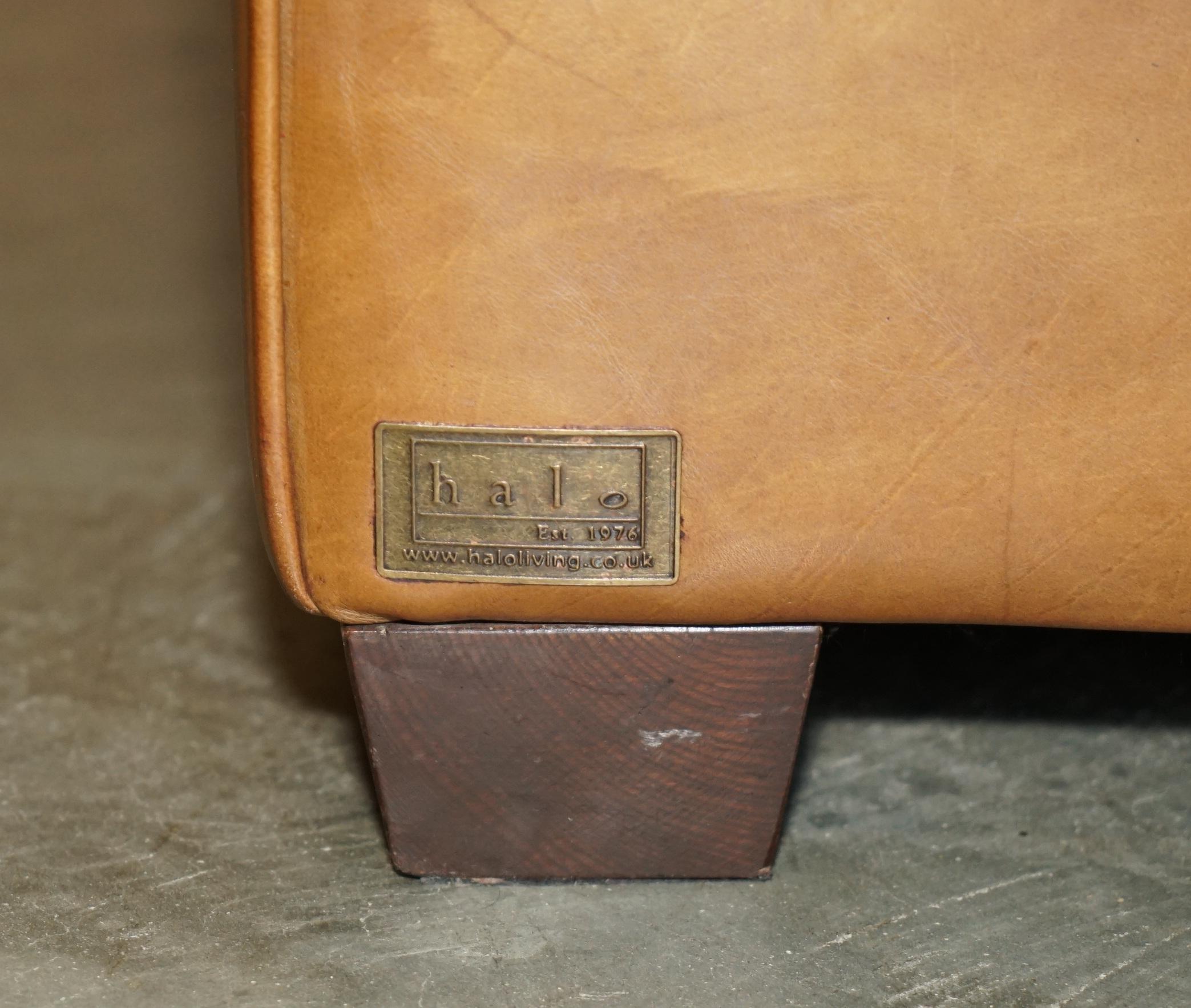 ViSCOUNT FAUTEUIL EN CUIR BRUN WILLIAM HALO TIMOTHY OULTON DESIGNED en vente 5