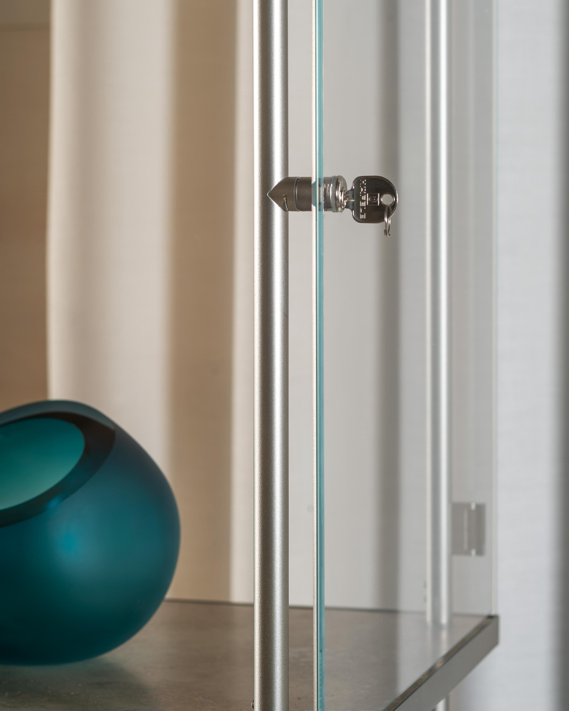 Metal Visibile M Vertical Display Cabinet by Angelo Alinea For Sale