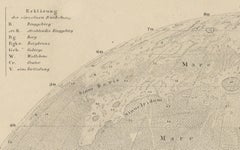 Visible Side of the Moon Map – Detailed Lunar Crater Chart, Published in 1858
