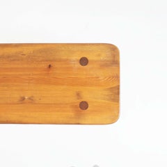 "Visingsö" Bench in Pine by Carl Malmsten for Svensk Fur, Sweden