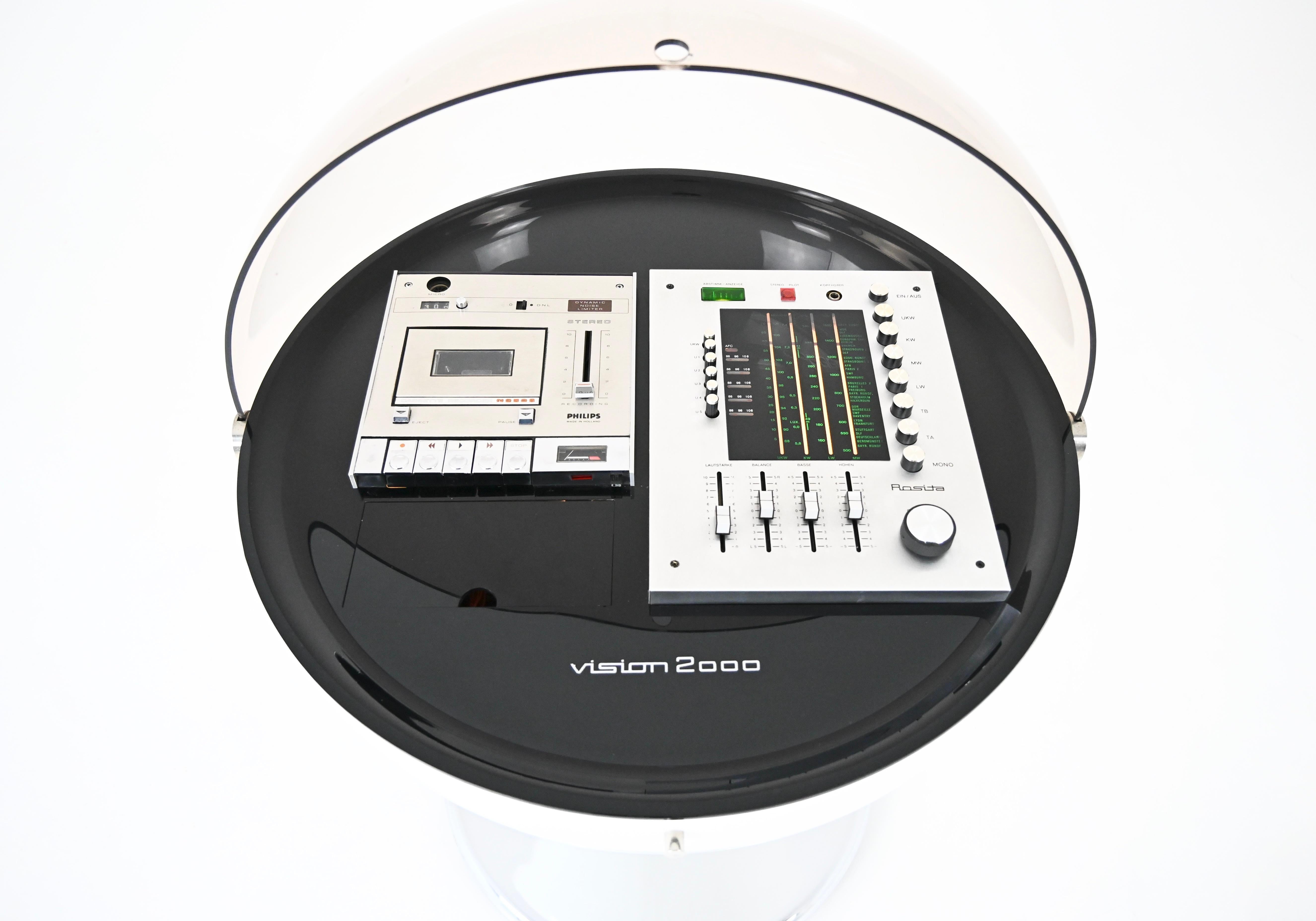 Vision 2000 radio stereo by Thilo Oerke for Rosita, 1970s For Sale 2