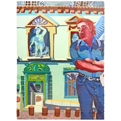 "Vision at the Hotel Sully 'Paris', " Brilliant Painting by RISD Teacher