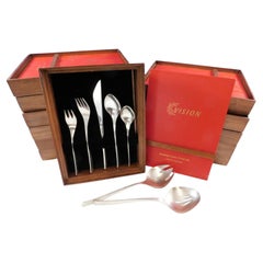 Vision by International Sterling Silver Flatware Service for 12 Set 62 Pcs Mod