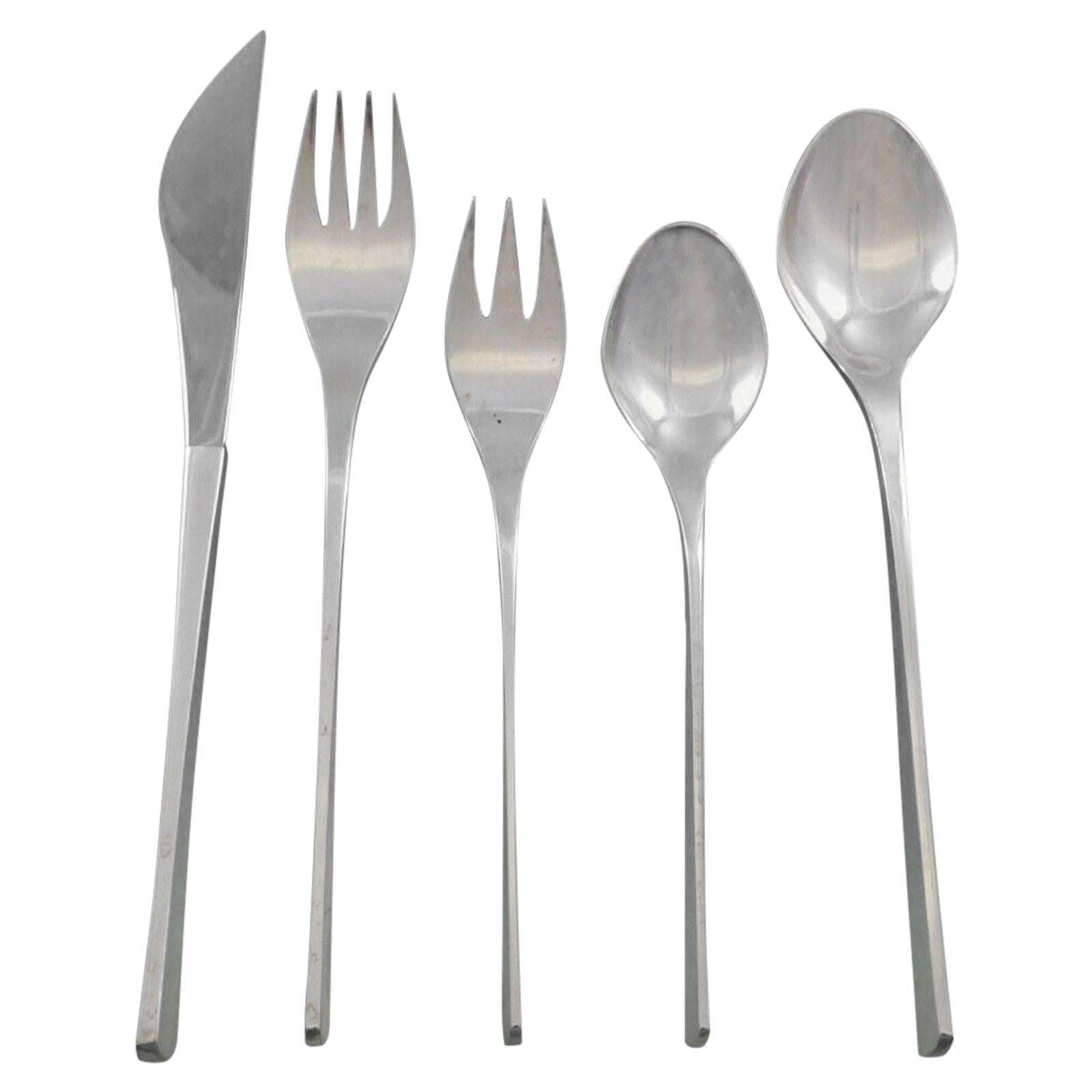 Vision by International Sterling Silver Flatware Set Service 47 Pieces Modern
