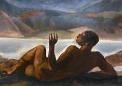 « Vision of Angels », importante scène nocturne, époque WPA, artiste afro-américain