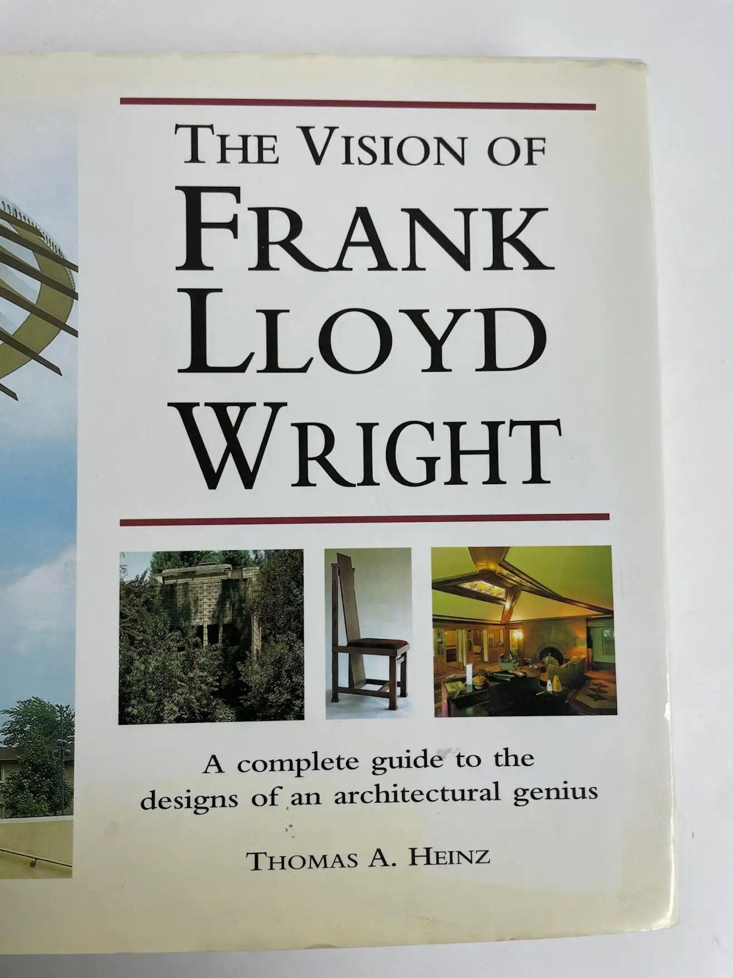 Vision de Frank Lloyd Wright par Thomas a. Livre à couverture rigide Heinz, 1ère édition en vente 11
