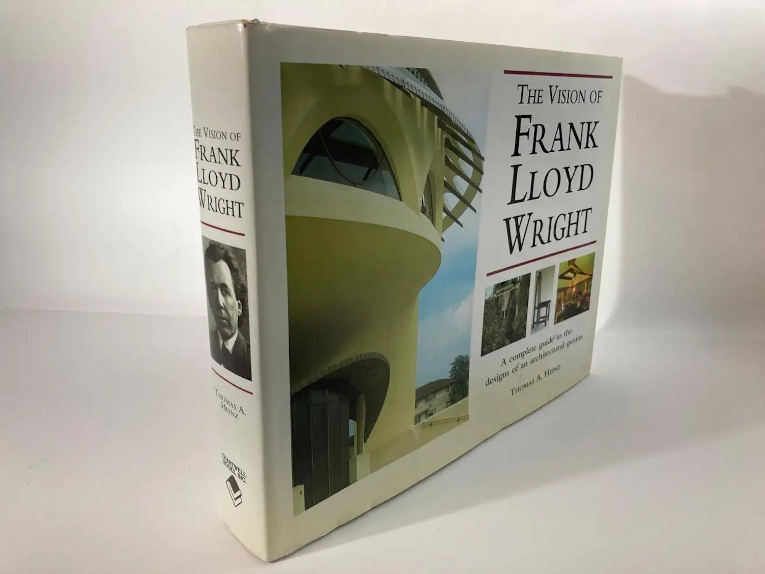 American Vision of Frank Lloyd Wright by Thomas a. Heinz Hardcover Book 1st Edition For Sale