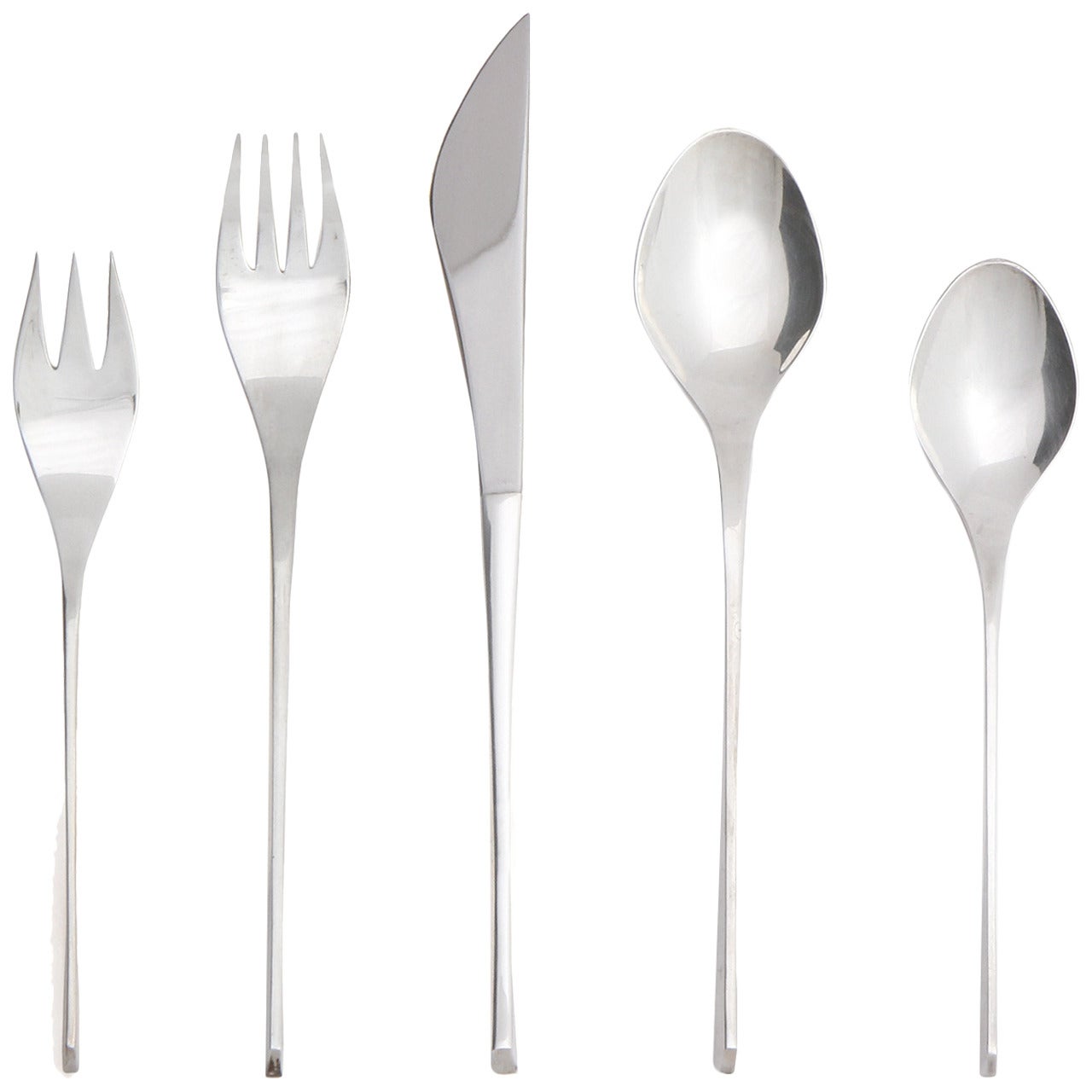 'Vision' Sterling Flatware by Ronald Hayes Pearson For Sale