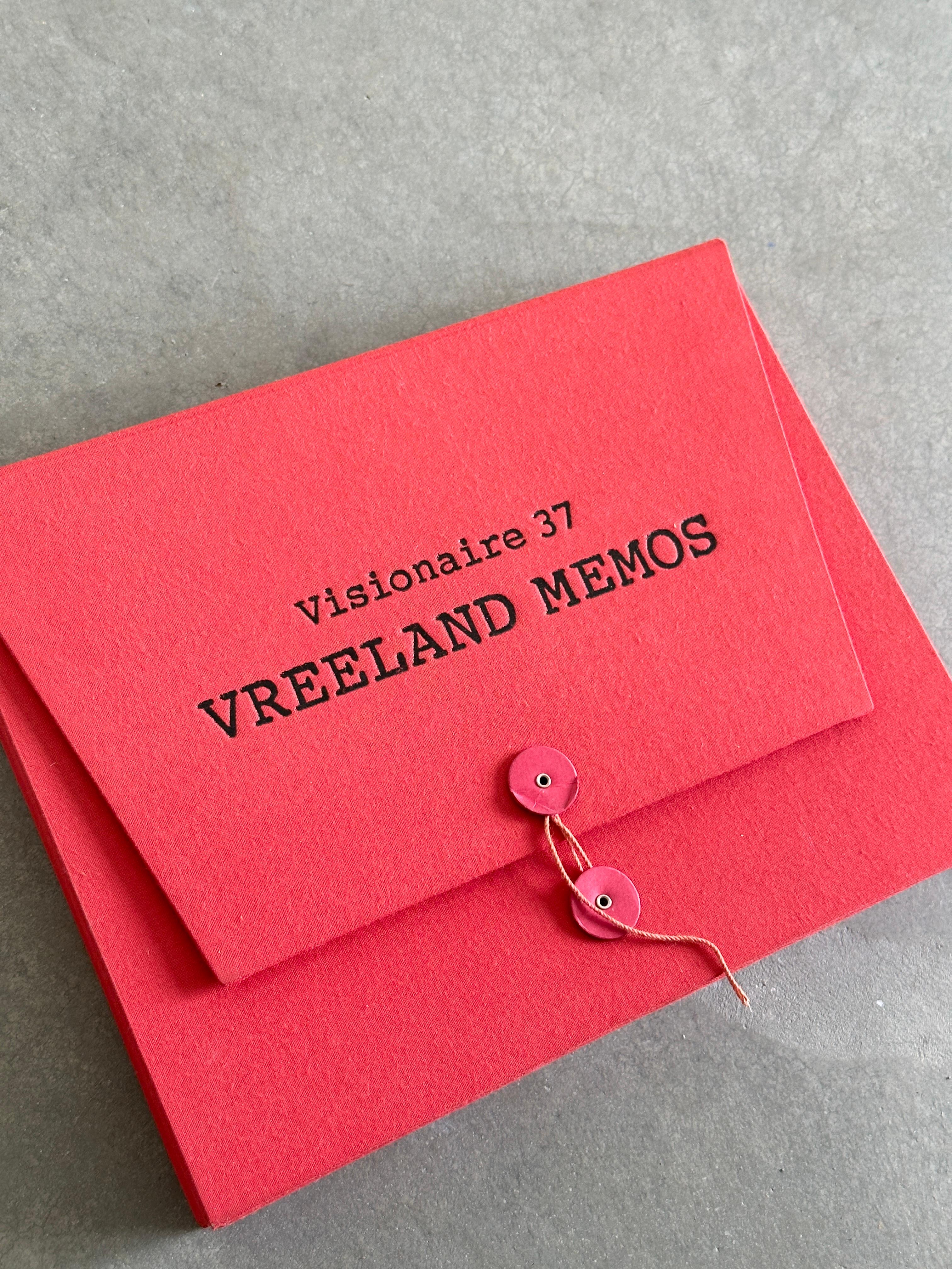 Américain VISIONAIRE 37 : Vreeland Memos (0813/4000) en vente