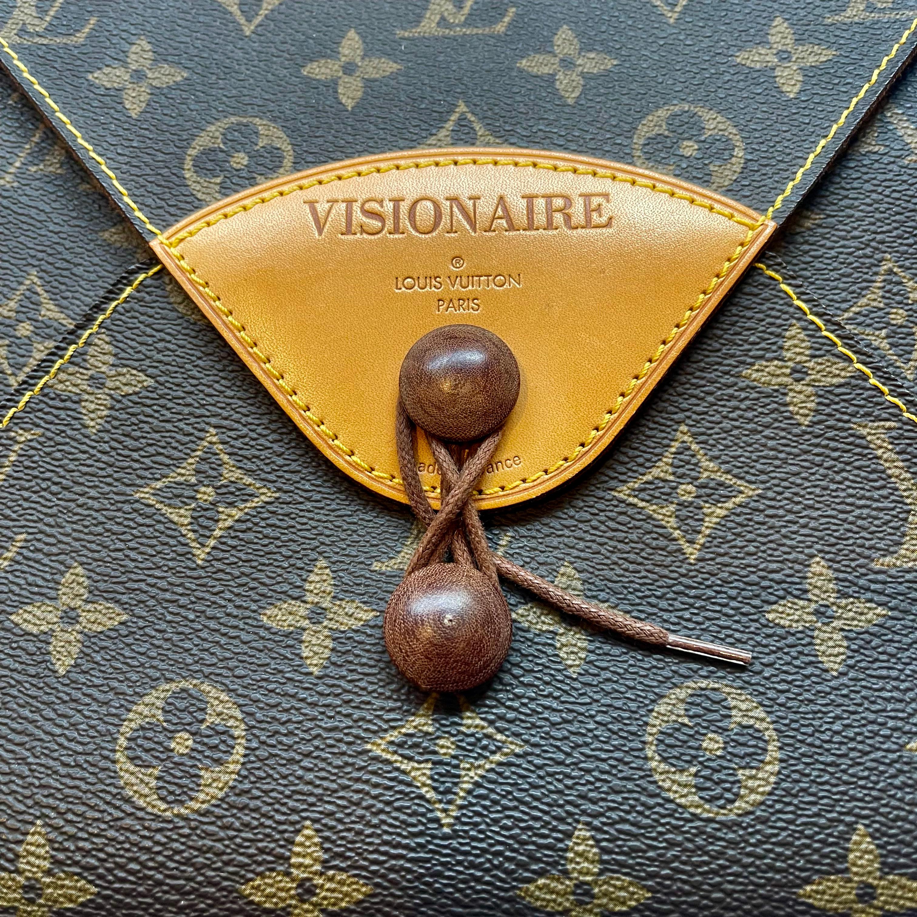 Part of a limited edition of 2,500 hand-numbered copies, issue 18 of the highly collectible Visionaire magazine was the first of their issues to be focused fully on fashion throughout. Held in a specially-made brown leather case from Louis Vuitton,