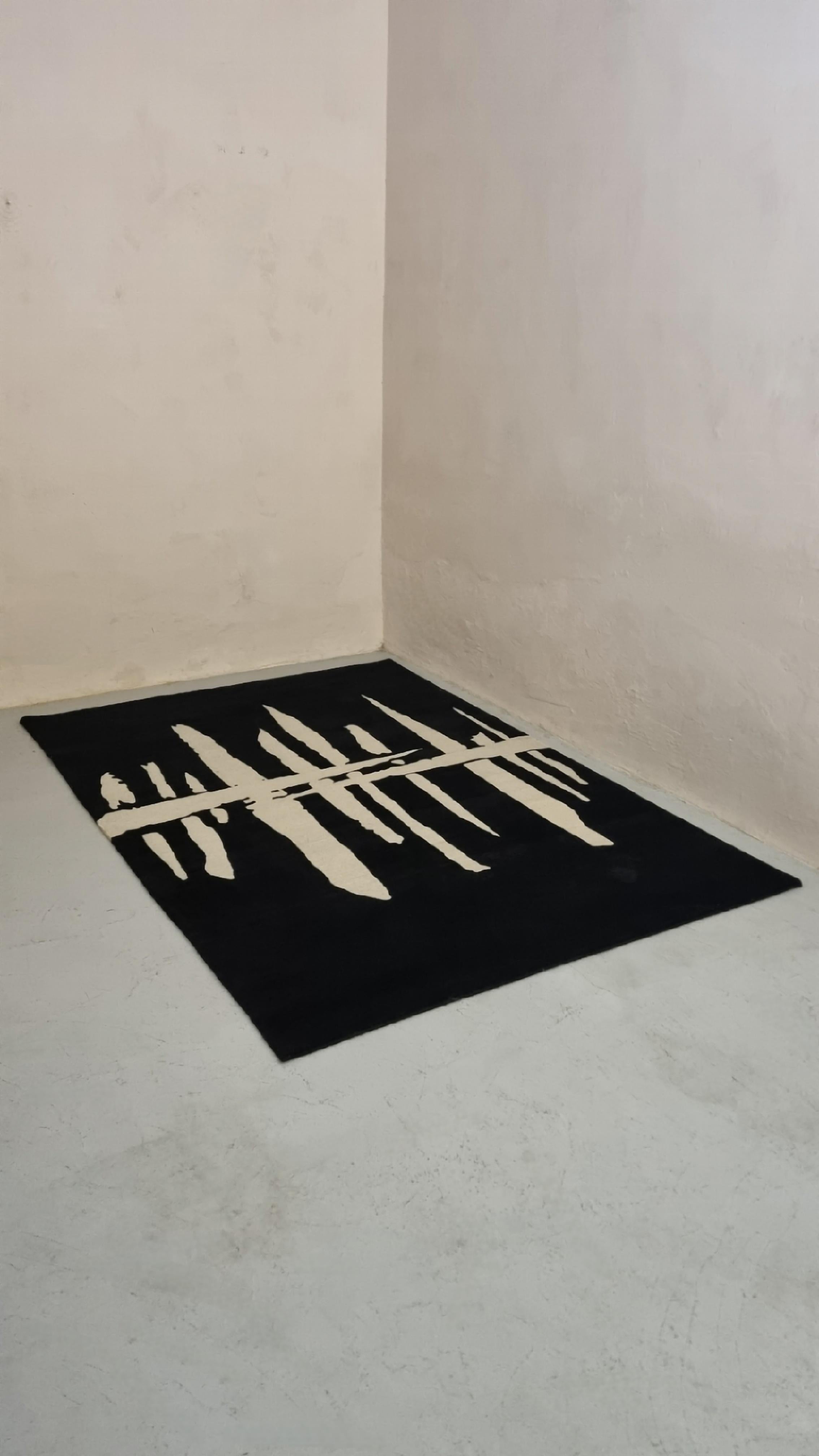 Moderno Visione Notturna carpet designed by Francesco Zotti for Seconda Giovinezza in vendita
