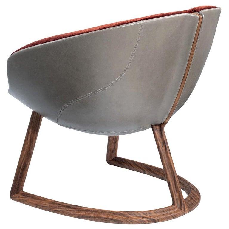 Modern Visionnaire Camden Armchair with Wood Frame and Upholstery by Mauro Lipparini For Sale