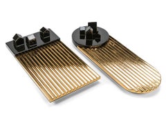 Visionnaire Casale Rectangular Tray in Wood and Ceramic by Fausto Salvi