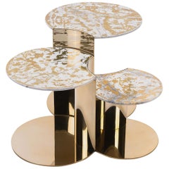 Visionnaire Granger Set of 3 Low Tables in Stainless Steel, Alessandro La Spada