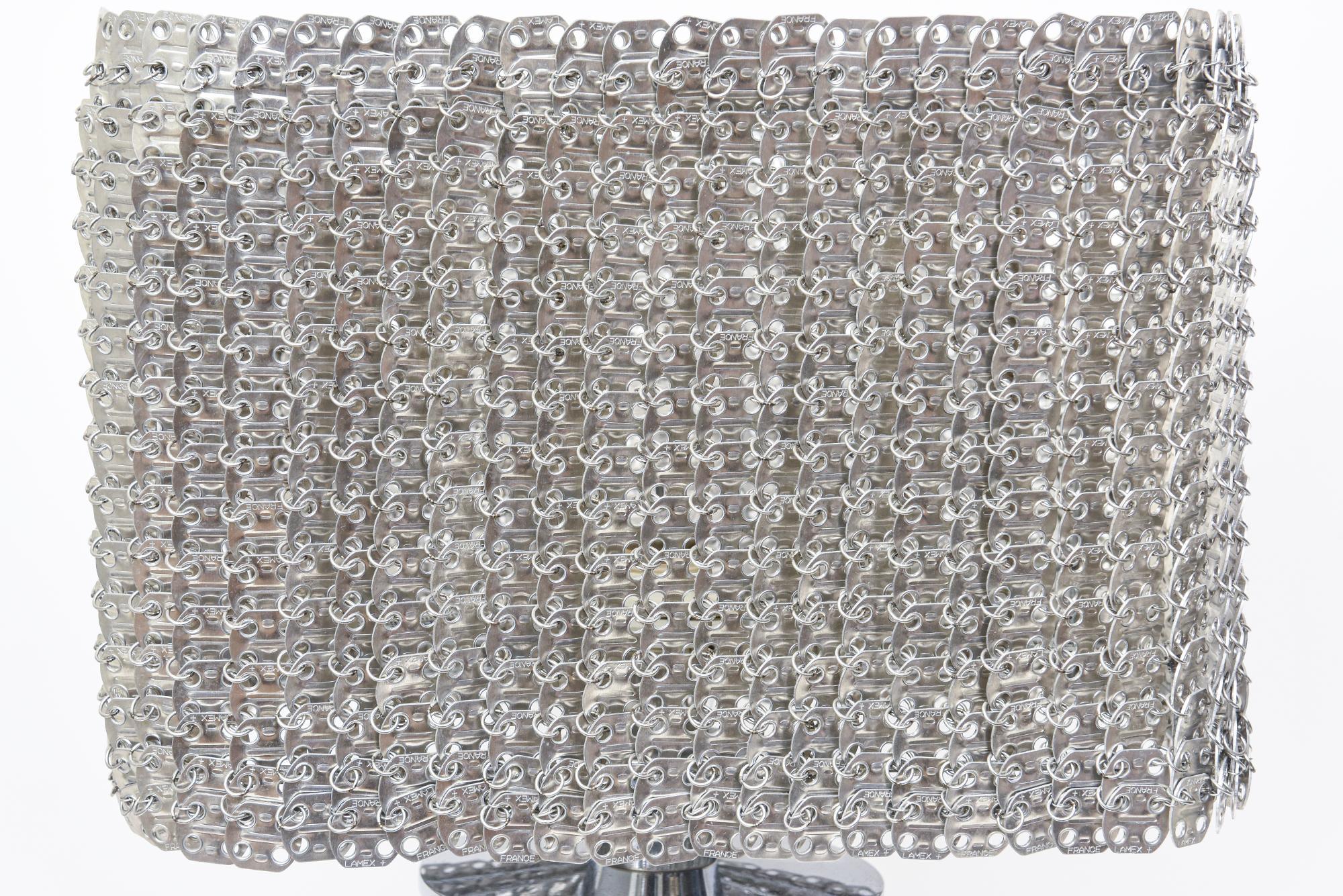 Visionnaire Isottta Chain Link Luxury Table Lamp Italian Bon état - En vente à North Miami, FL