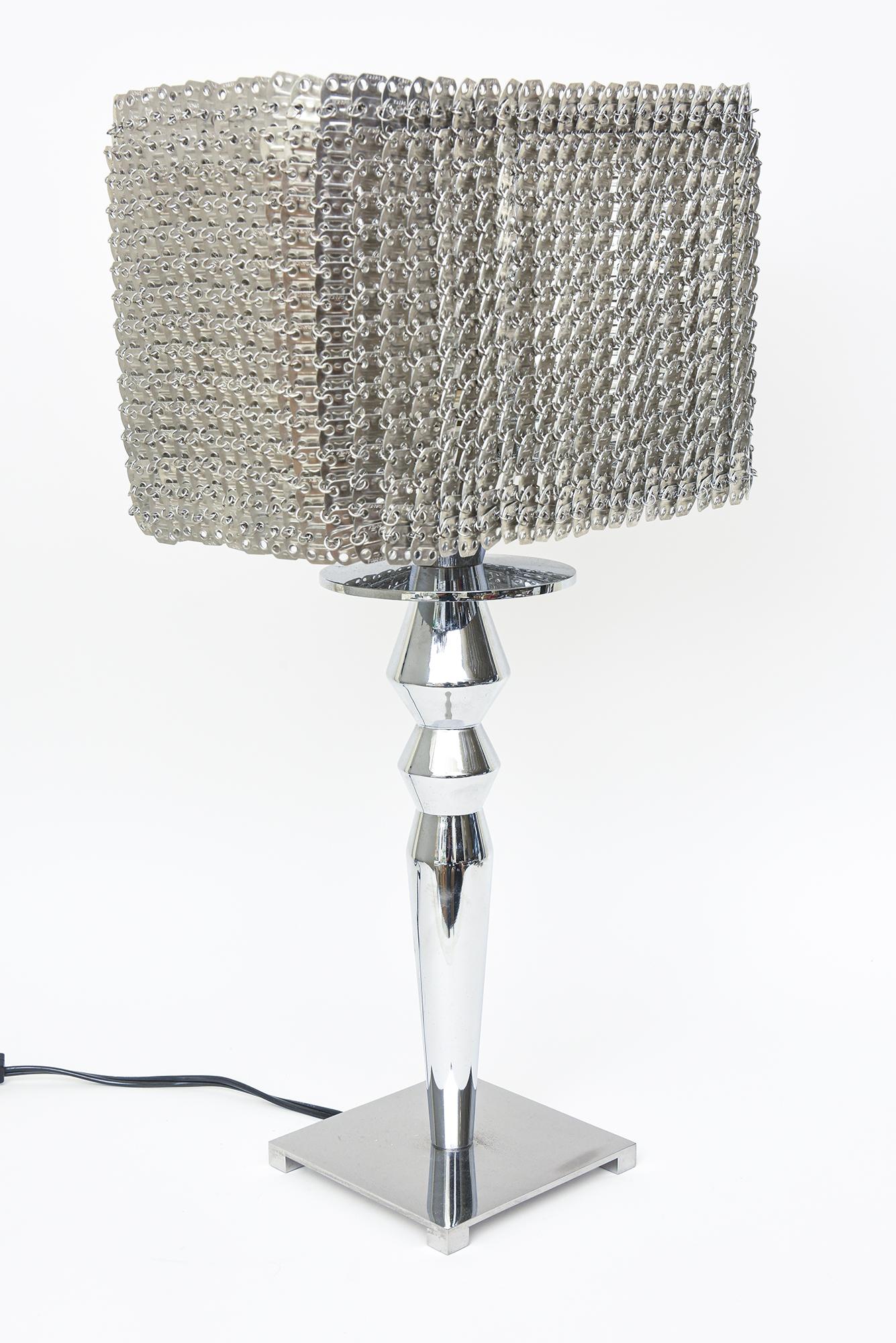 Visionnaire Isottta Chain Link Luxury Table Lamp Italian en vente 2