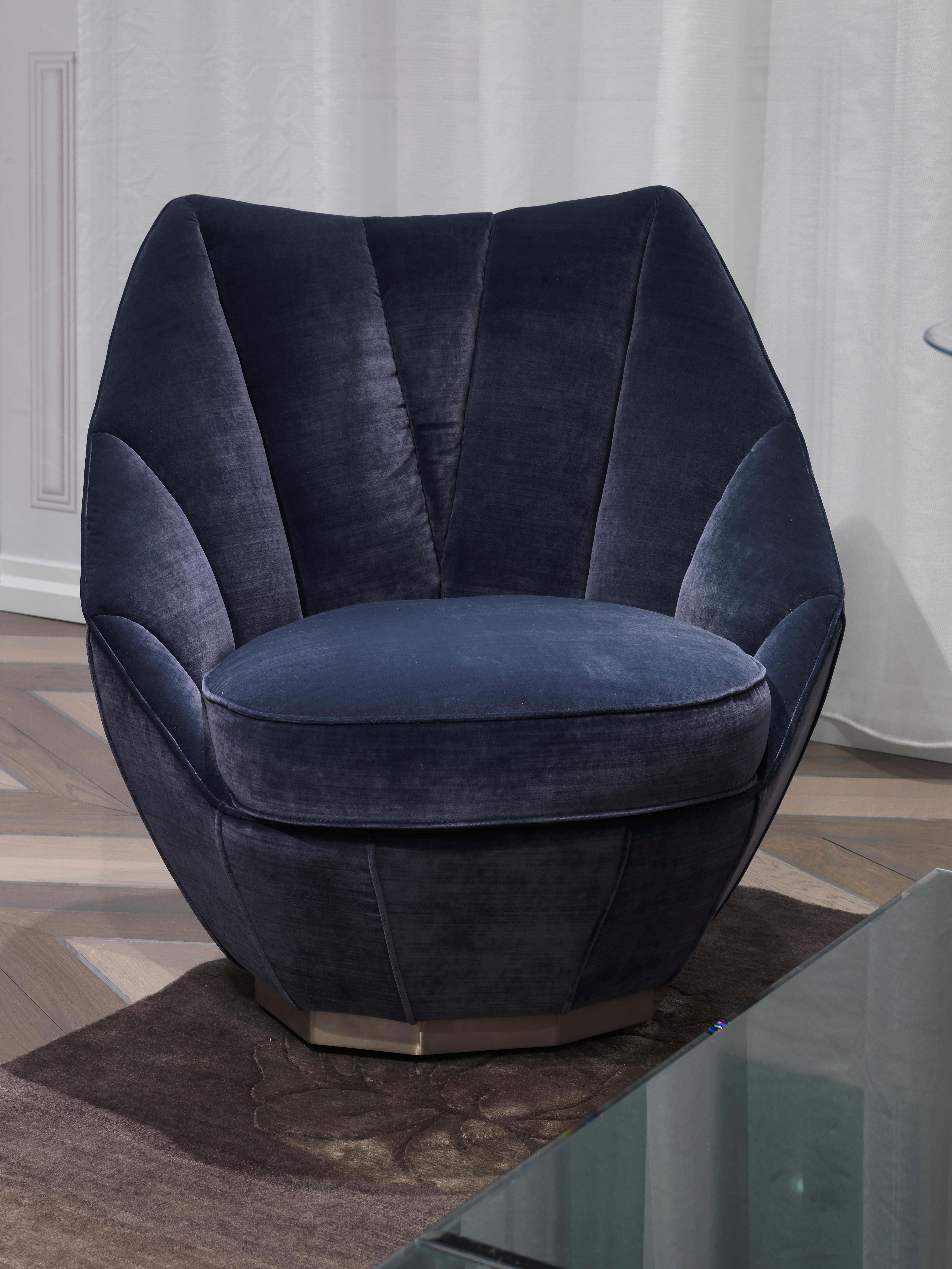 Italian Visionnaire Sontag Armchair in Wood and Padded Seat by Samuele Mazza For Sale