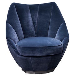 Visionnaire Sontag Armchair in Wood and Padded Seat by Samuele Mazza
