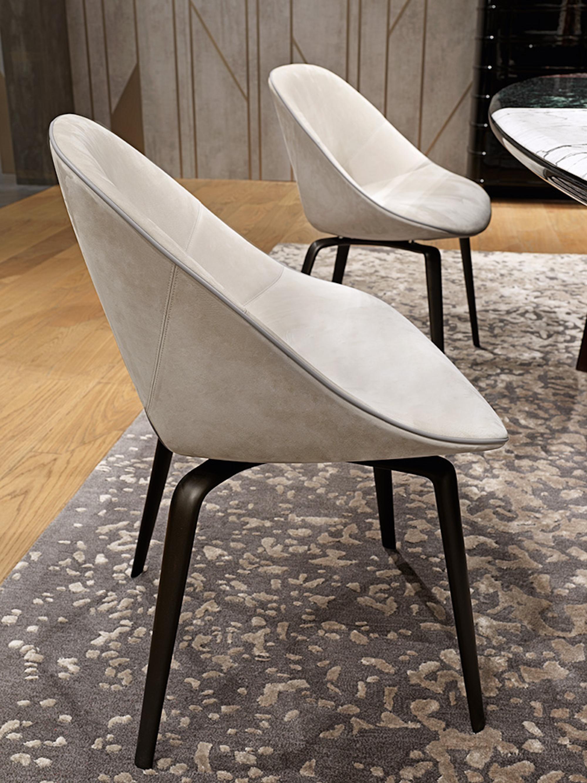 Italian Visionnaire Tanya Armchair with Aluminum Legs and Foam Seat by Roberto Lazzeroni
