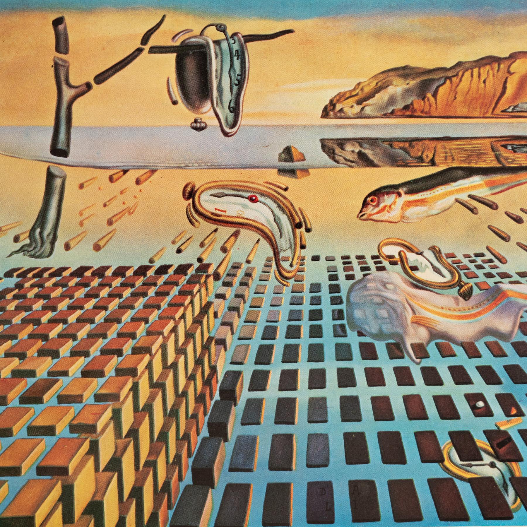 French Visions of Dalí: A 1957 Surrealist Framed Color Cliché For Sale