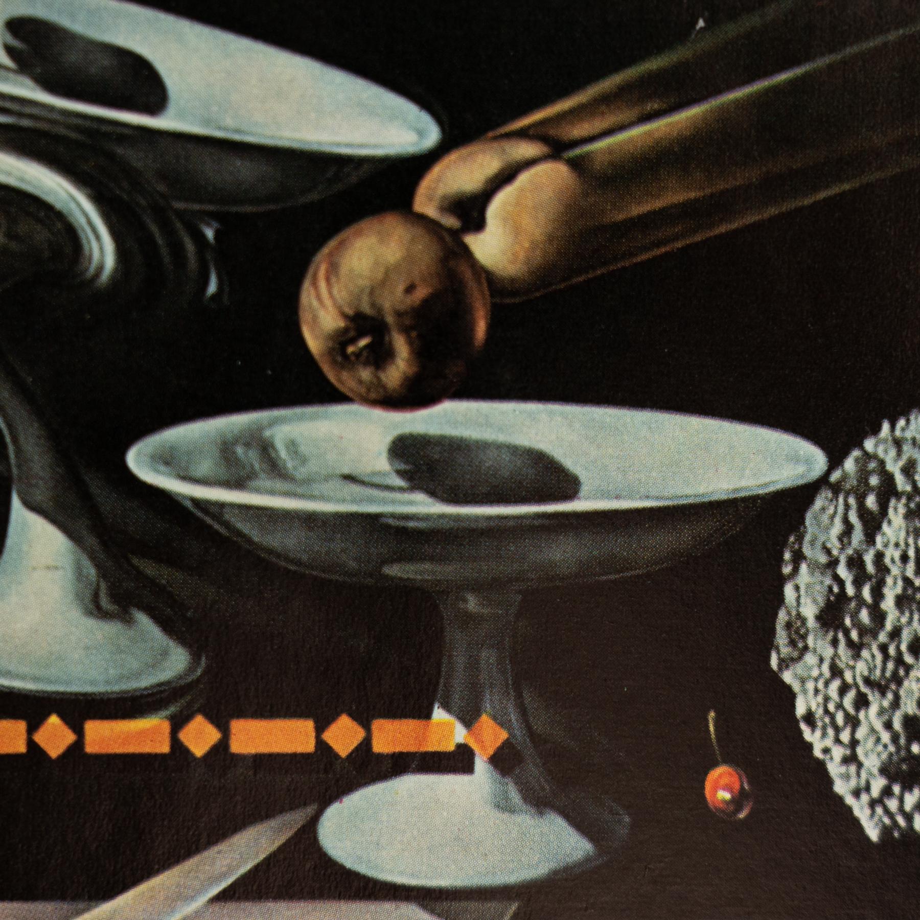 Visionen von Dalí: Ein surrealistisch gerahmtes Farbklischee von 1957 (Französisch) im Angebot