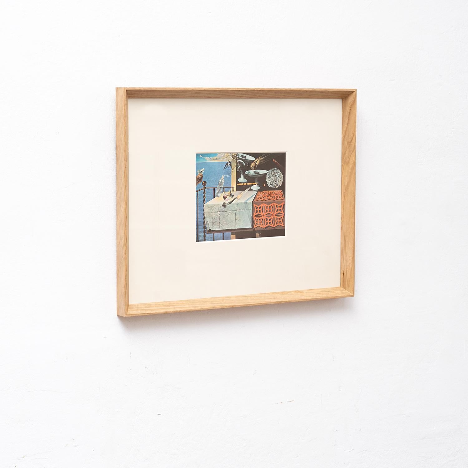 Visionen von Dalí: Ein surrealistisch gerahmtes Farbklischee von 1957 (Papier) im Angebot