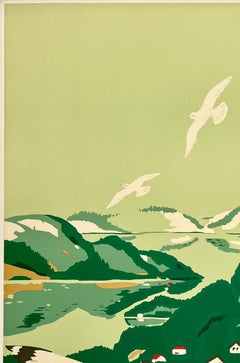 VISIT NEWFOUNDLAND CANADA'S NEWEST PLAYGROUND Original Vintage Travel Poster MCM