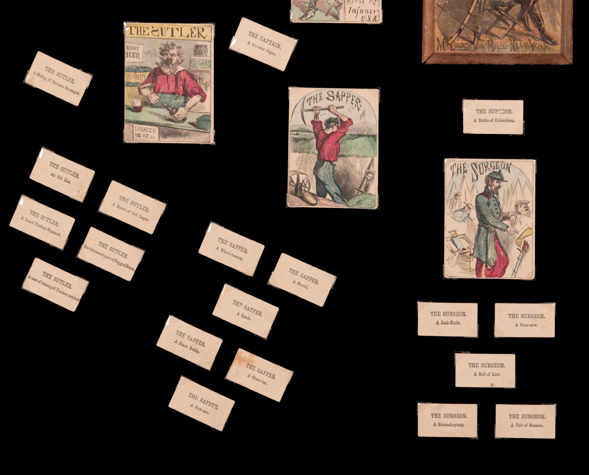 Fin du XIXe siècle Rare jeu de cartes 