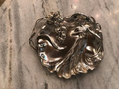 Big Visiting card Tray, German, Jugendstil, Art Nouveau, Liberty, 1900, WMF