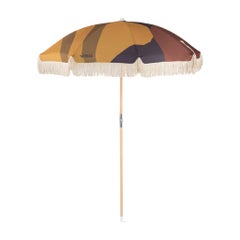 Viso Beach Umbrella 0101 in Canvas and Wood Pole