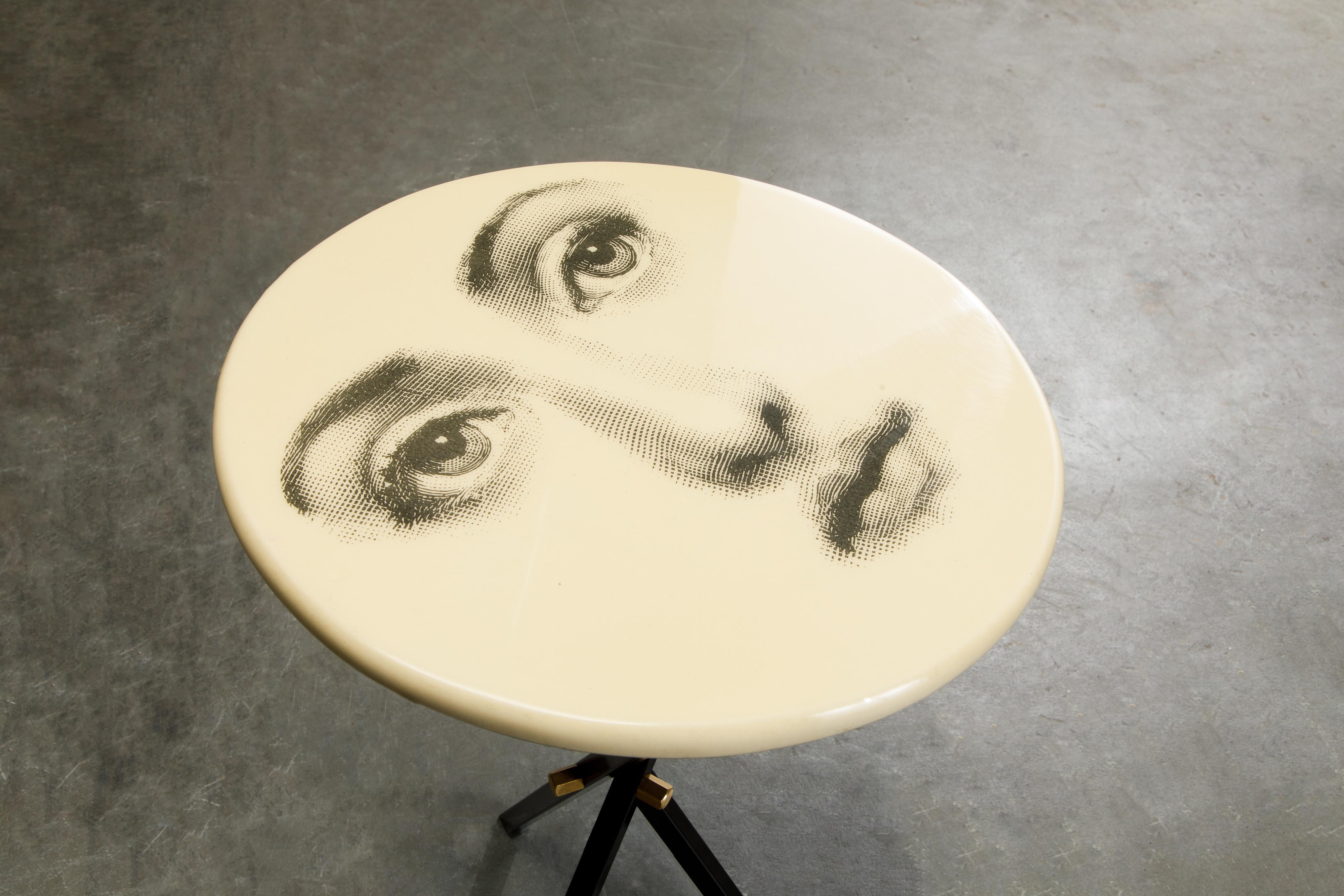 'Viso Di Donno' Side Table by Piero Fornasetti, circa 1960s, Signed 4