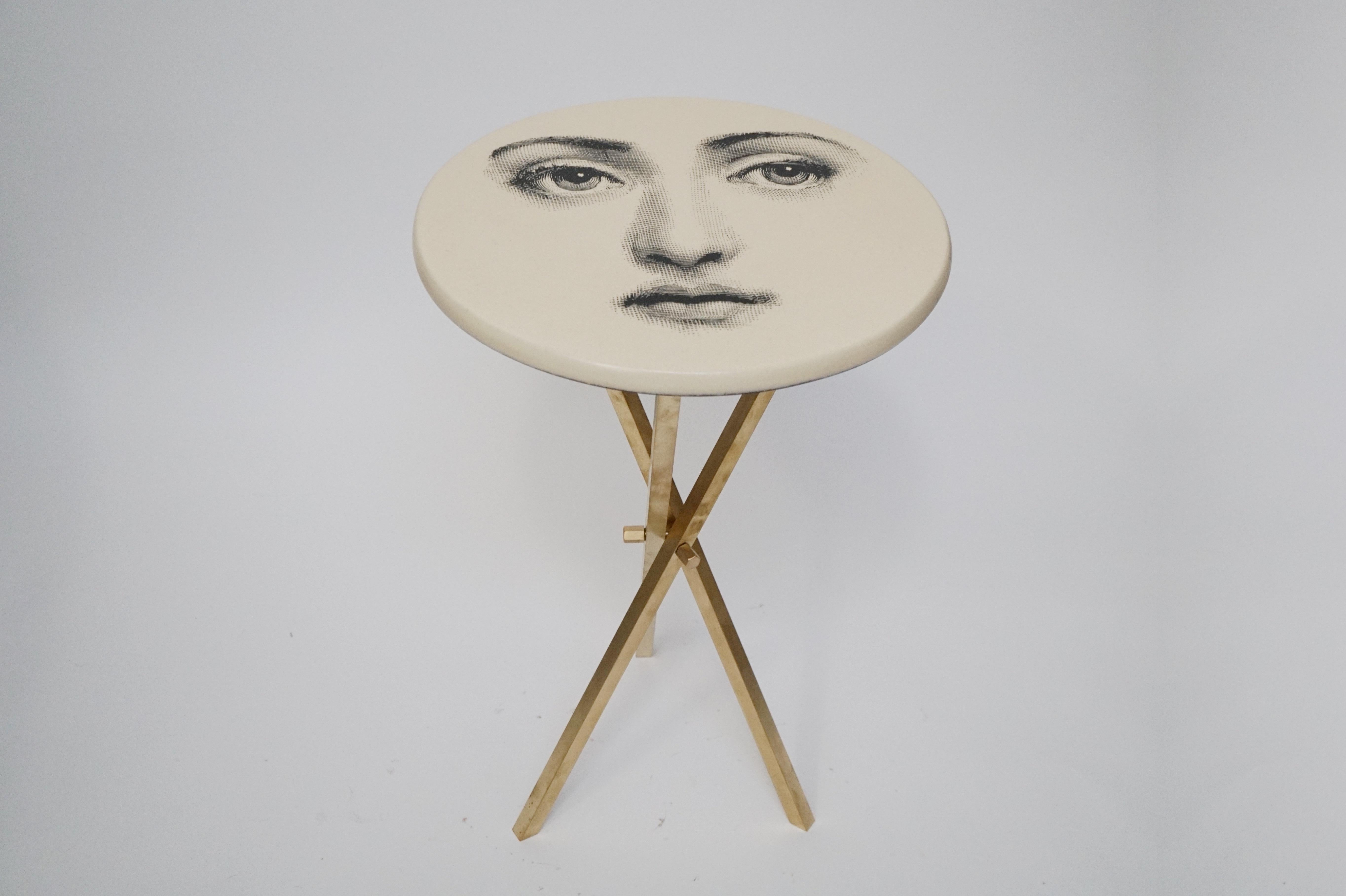 Mid-Century Modern 'Viso Di Donno' Side Table by Piero Fornasetti, circa 1960s, Signed