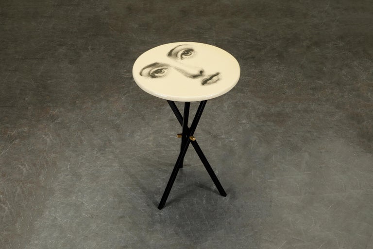 Mid-Century Modern 'Viso Di Donno' Side Table by Piero Fornasetti, circa 1960s, Signed