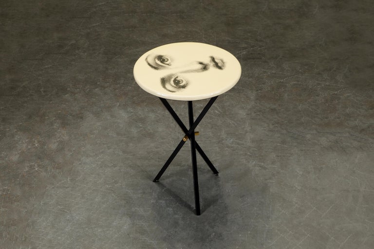 Italian 'Viso Di Donno' Side Table by Piero Fornasetti, circa 1960s, Signed
