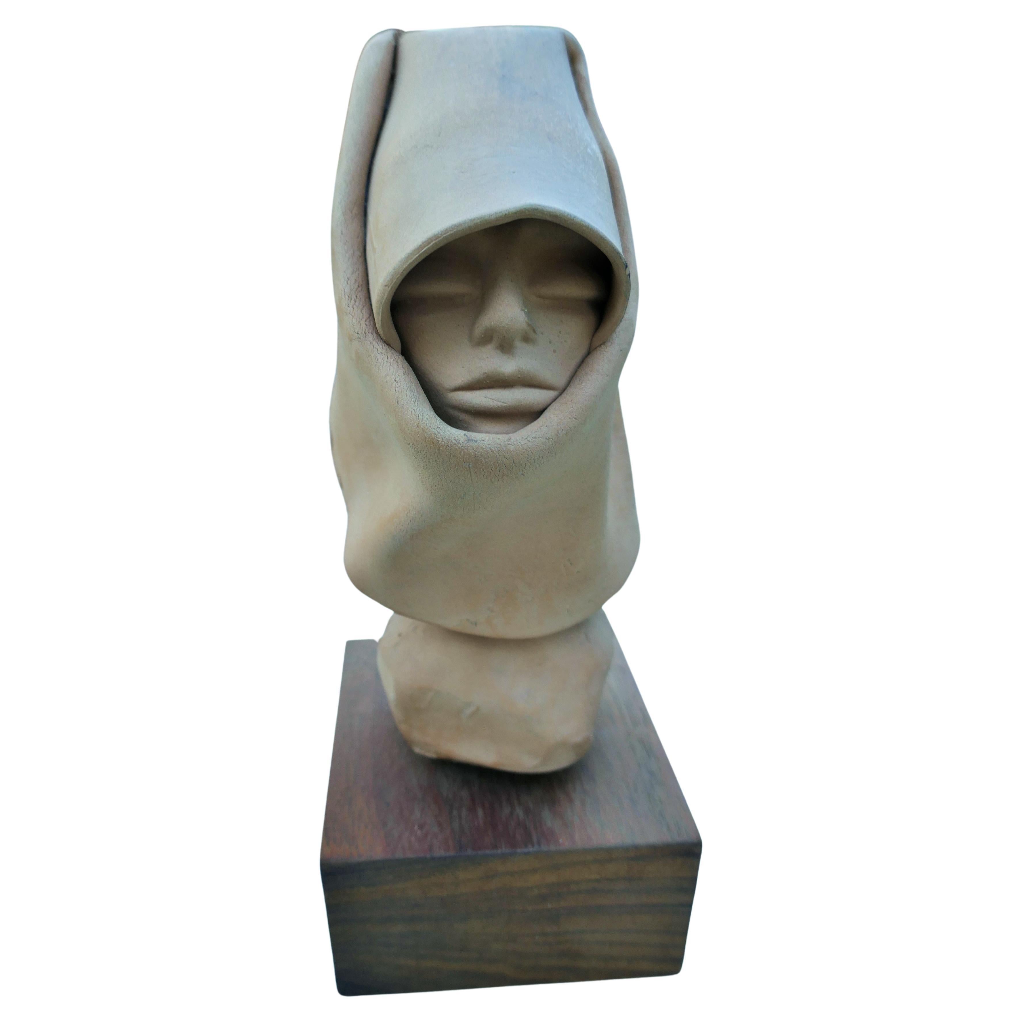 Terracotta face, possible Sardinian craftsmanship For Sale 4
