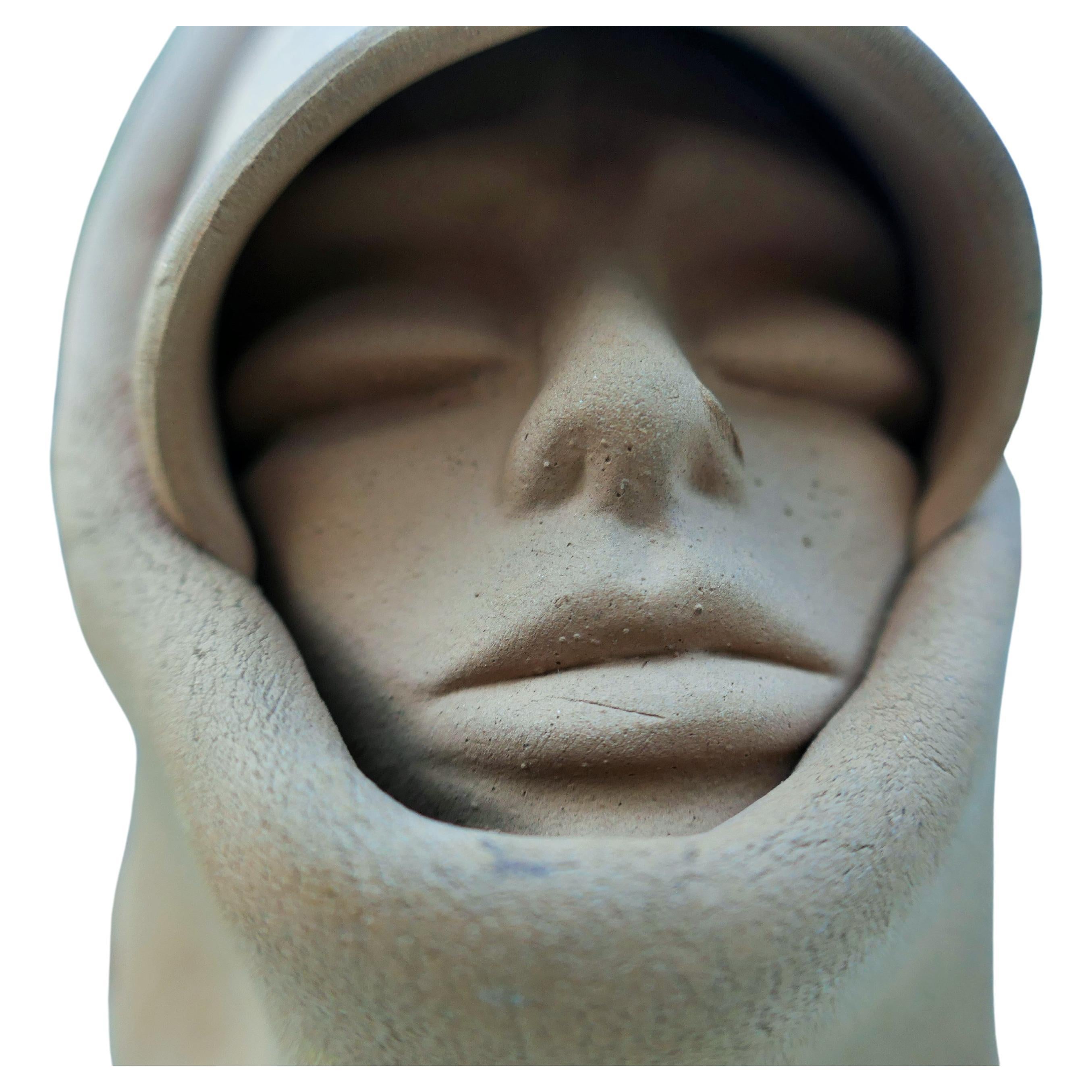 Terrakotta-Gesicht, möglicherweise sardische Handwerkskunst im Angebot 5